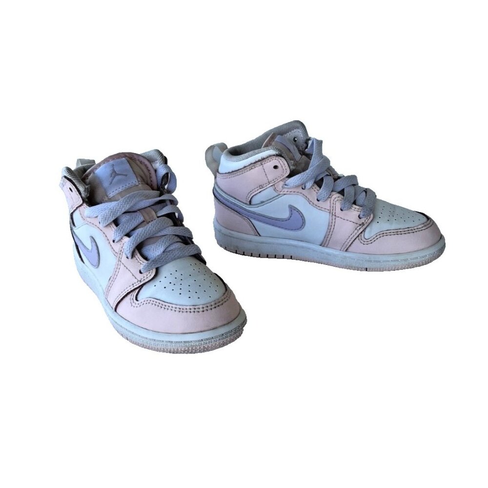 Air Jordan 1 Mid Toddler Sneakers Pink White Purple Size 11C